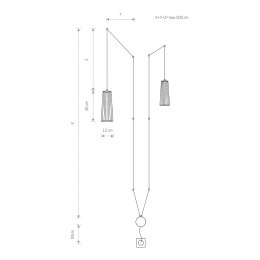 LAMPA WISZĄCA DOVER 9263 NOWODVORSKI