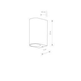 KINKIET NICO II GRAPHITE IP54 9517 NOWODVORSKI