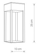 KINKIET ZEWNĘTRZNY IP54 STRUCTURE LED 8146 NOWODVORSKI