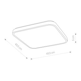 PLAFON AGNES SQUARE LED BIAŁY 4000K 32W IP44 8134 NOWODVORSKI