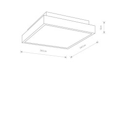 PLAFON BASSA LED 9500 NOWODVORSKI