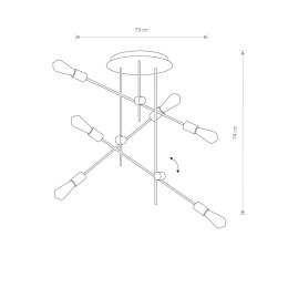 LAMPA WISZĄCA AXIS VI 9297 NOWODVORSKI