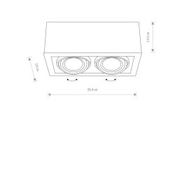 LAMPA NATYNKOWA BOX WHITE II ES 111 9472 NOWODVORSKI