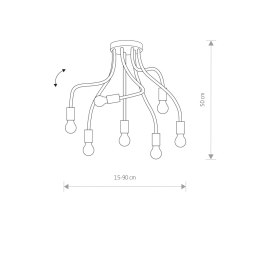 LAMPA SUFITOWA FLEX BLACK VII 9273 NOWODVORSKI