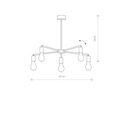 LAMPA WISZĄCA STICKS 9735 NOWODVORSKI