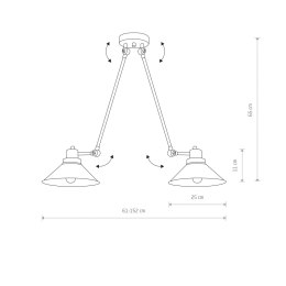 LAMPA WISZĄCA TECHNO BLACK / WHITE 9143 NOWODVORSKI