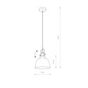 LAMPA WISZĄCA AMALFI SILVER 9152 NOWODVORSKI