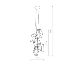 LAMPA WISZĄCA FIORD 9665 NOWODVORSKI