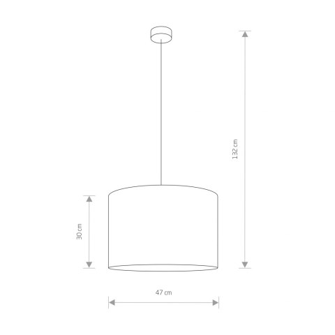 LAMPA WISZĄCA HOTEL GRAY I 9298 NOWODVORSKI