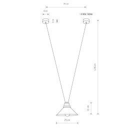 LAMPA WISZĄCA PERM 9148 NOWODVORSKI