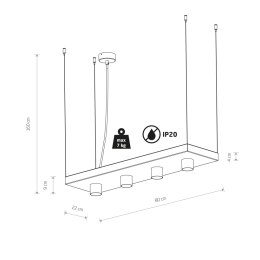 LAMPA WISZĄCA PLANT BLACK 9381 NOWODVORSKI