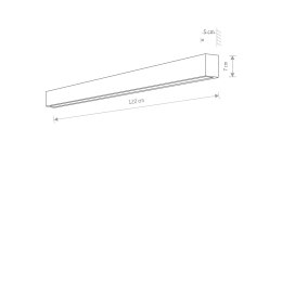 KINKIET STRAIGHT WALL WHITE L 7566 NOWODVORSKI LIGHTING