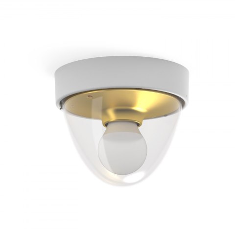 LAMPA NATYNKOWA ZEWNĘTRZNA Z CZUJNIKIEM RUCHU IP44 NOOK WHITE/GOLD SENSOR 7968 NOWODVORSKI LIGHTING