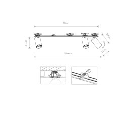 OPRAWA WPUSZCZANA MONO SURFACE III BLACK 7835 NOWODVORSKI LIGHTING