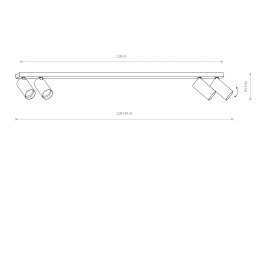 LISTWA ZE SPOTAMI MONO IV BLACK 7843 NOWODVORSKI LIGHTING