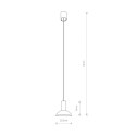 LAMPA WISZĄCA HERMANOS C BLACK/SOLID BRASS 8194 NOWODVORSKI LIGHTING