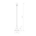 LAMPA WISZĄCA HERMANOS A WHITE/SOLID BRASS 8040 NOWODVORSKI LIGHTING