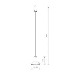 LAMPA WISZĄCA HERMANOS C WHITE/SOLID BRASS 8037 NOWODVORSKI LIGHTING