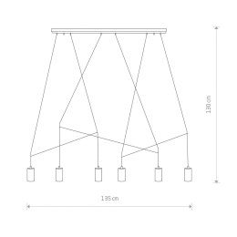 LAMPA WISZĄCA IMBRIA SOLID BRASS VI 7955 NOWODVORSKI