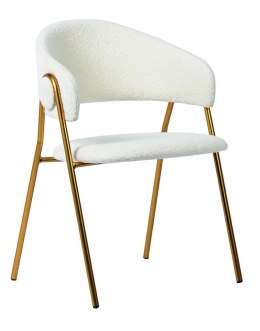 KOD -5% | Krzesło VERSO BOUCLE białe