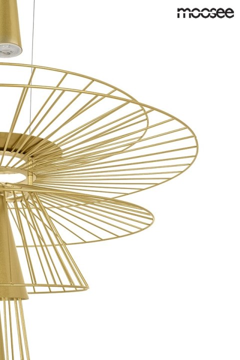 MOOSEE lampa wisząca SESTO złota MOOSEE lampa wisząca SESTO złota