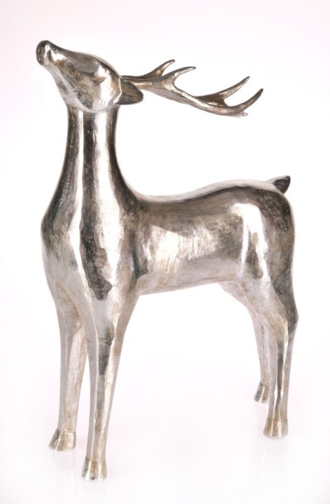 FIGURKA JELEŃ M 43CM SREBRNY FIGURKA JELEŃ M 43CM SREBRNY