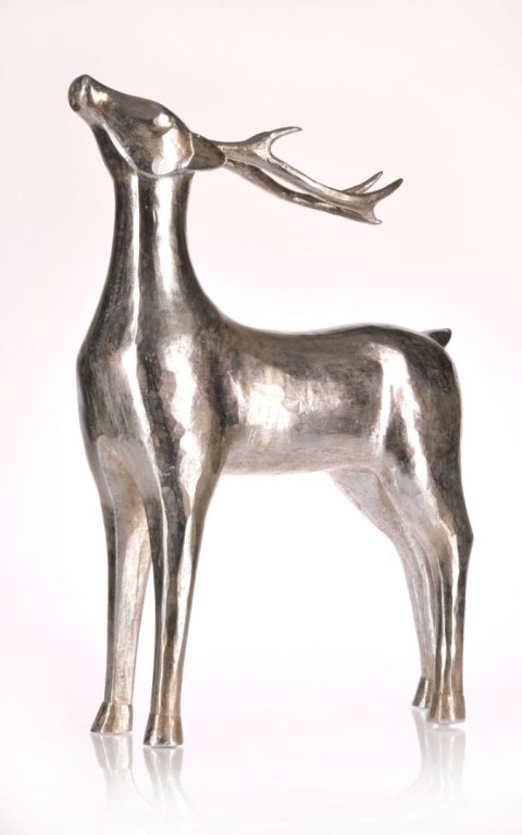 FIGURKA JELEŃ M 43CM SREBRNY FIGURKA JELEŃ M 43CM SREBRNY