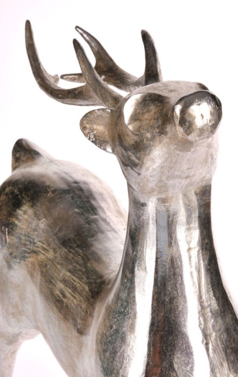 FIGURKA JELEŃ M 43CM SREBRNY FIGURKA JELEŃ M 43CM SREBRNY