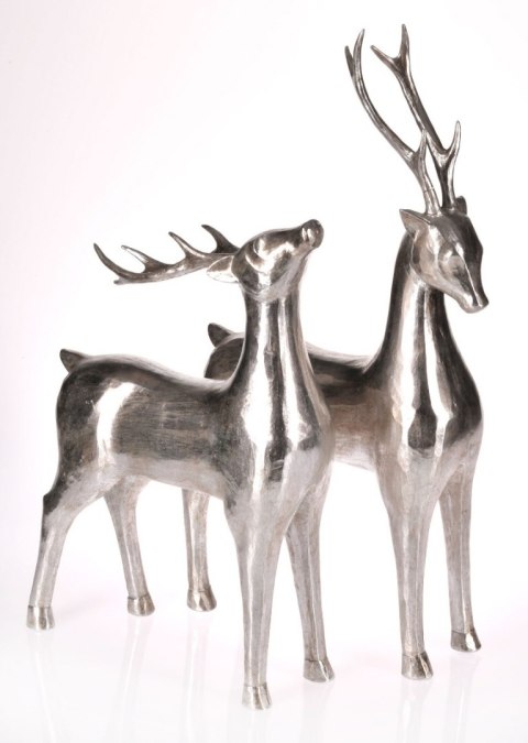 FIGURKA JELEŃ M 43CM SREBRNY FIGURKA JELEŃ M 43CM SREBRNY