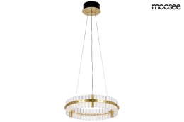 -15% MOOSEE lampa wisząca SATURNUS 47 złota - LED, kryształ, stal szczotkowana