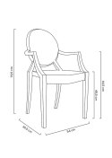 -15% Krzesło LOUIS transparentne - poliwęglan