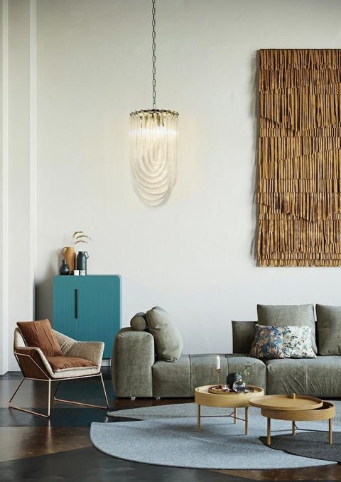 -15% Lampa wisząca MURANO S chrom - szkło, metal -15% Lampa wisząca MURANO S chrom - szkło, metal