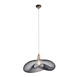 MAXLIGHT P0444 LAMPA WISZĄCA BREEZY CZARNY KLOSZ 45x66 cm