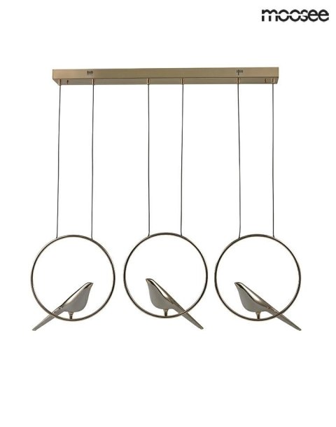 -15% MOOSEE lampa wisząca BIRD LINE złota