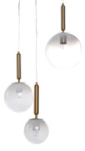 LAMPA WISZĄCA TRIPLE BALL METAL GLASS