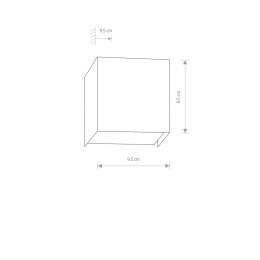 KINKIET CUBE WHITE 5266 NOWODVORSKI