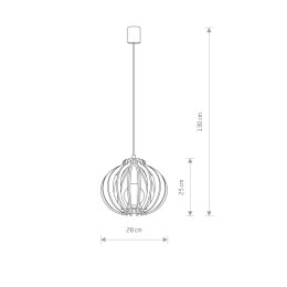 LAMPA WISZĄCA IKA I C 4173 NOWODVORSKI