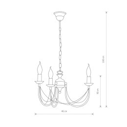 LAMPA WISZĄCA ARES III 204 NOWODVORSKI