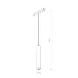 LAMPA WISZĄCA ROLLER LED 9W DO SYSTEMU SZYNOWEGO LVM 10146 NOWODVORSKI