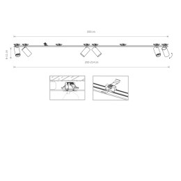 LISTWA SUFITOWA WPUSZCZANA MONO SURFACE VI WHITE 7832 NOWODVORSKI LIGHTING