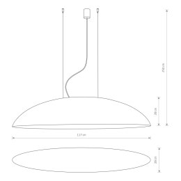 LAMPA WISZĄCA CANOE BIAŁY 10326 NOWODVORSKI LIGHTING