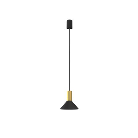 LAMPA WISZĄCA HERMANOS A BLACK/SOLID BRASS 8103 NOWODVORSKI LIGHTING