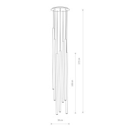 LAMPA WISZĄCA LASER SOLID BRASS VII 7668 NOWODVORSKI LIGHTING