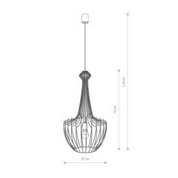 LAMPA WISZĄCA LUKSOR S CZARNA 8851 NOWODVORSKI