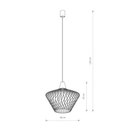 LAMPA WISZĄCA WAVE S ZŁOTA 8861 NOWODVORSKI