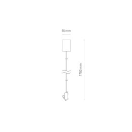 ZAWIESIE Z ZASILANIEM DO LAMPY ITAKA BIAŁE CL ITAKA POWER SUPPLY KIT WHITE 8280 NOWODVORSKI