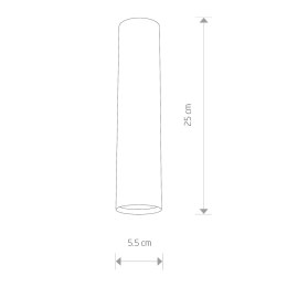 LAMPA SUFITOWA EYE BLACK M (6837) NOWODVORSKI