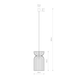 LAMPA WISZĄCA KYMI A NATURALNE DREWNO 10570 NOWODVORSKI