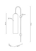 -15% MOOSEE lampa ścienna SLACK złota / biała