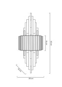 -15% MOOSEE lampa ścienna TOWERS złota